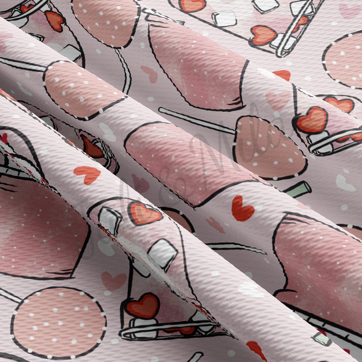 Valentines Day Bullet Textured Fabric AA1128