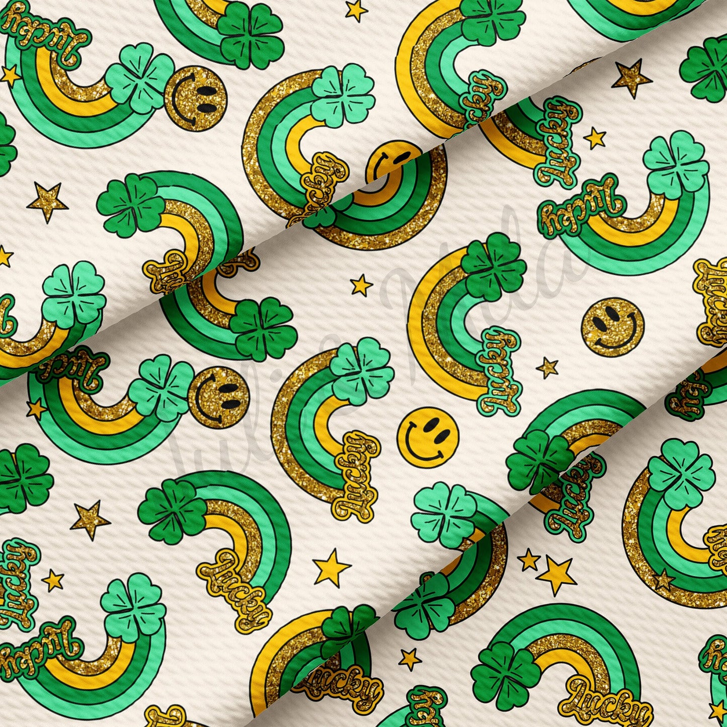 St. Patricks Day Bullet Textured Fabric A1294