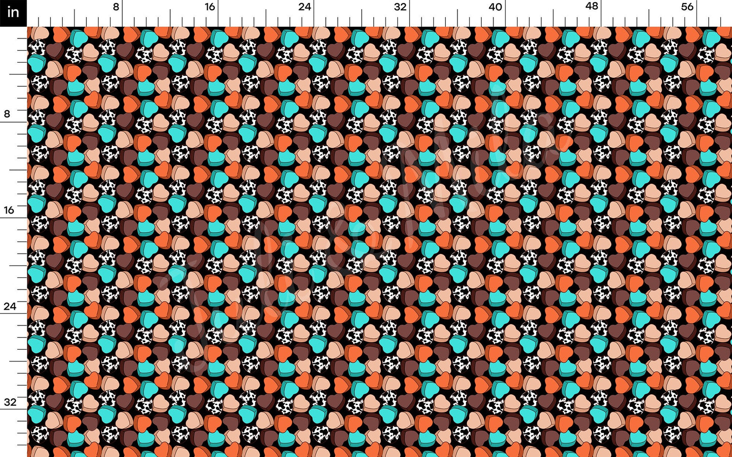 Valentines Day Bullet Textured Fabric AA1299