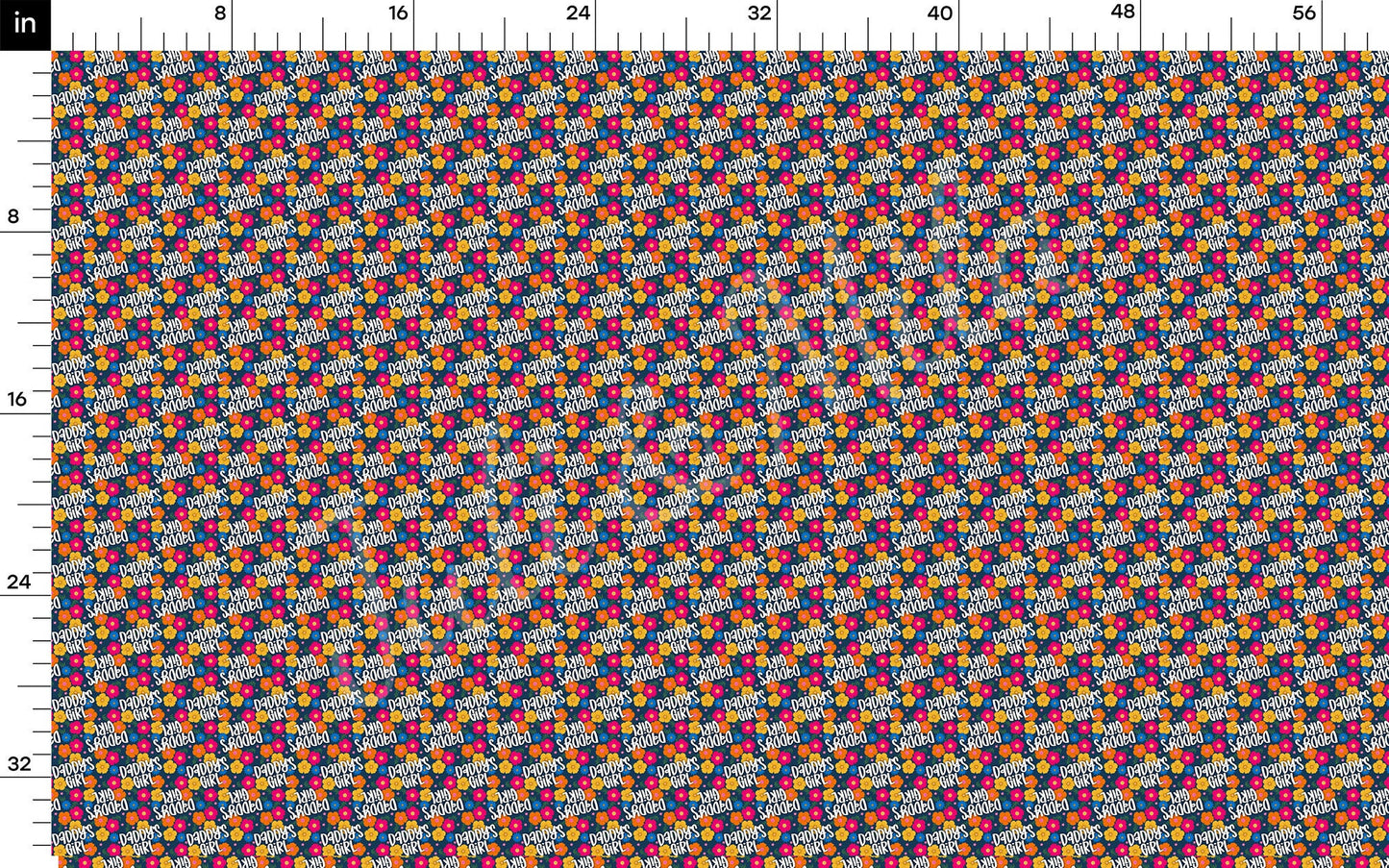 Daddys Girl Bullet Fabric AA1151