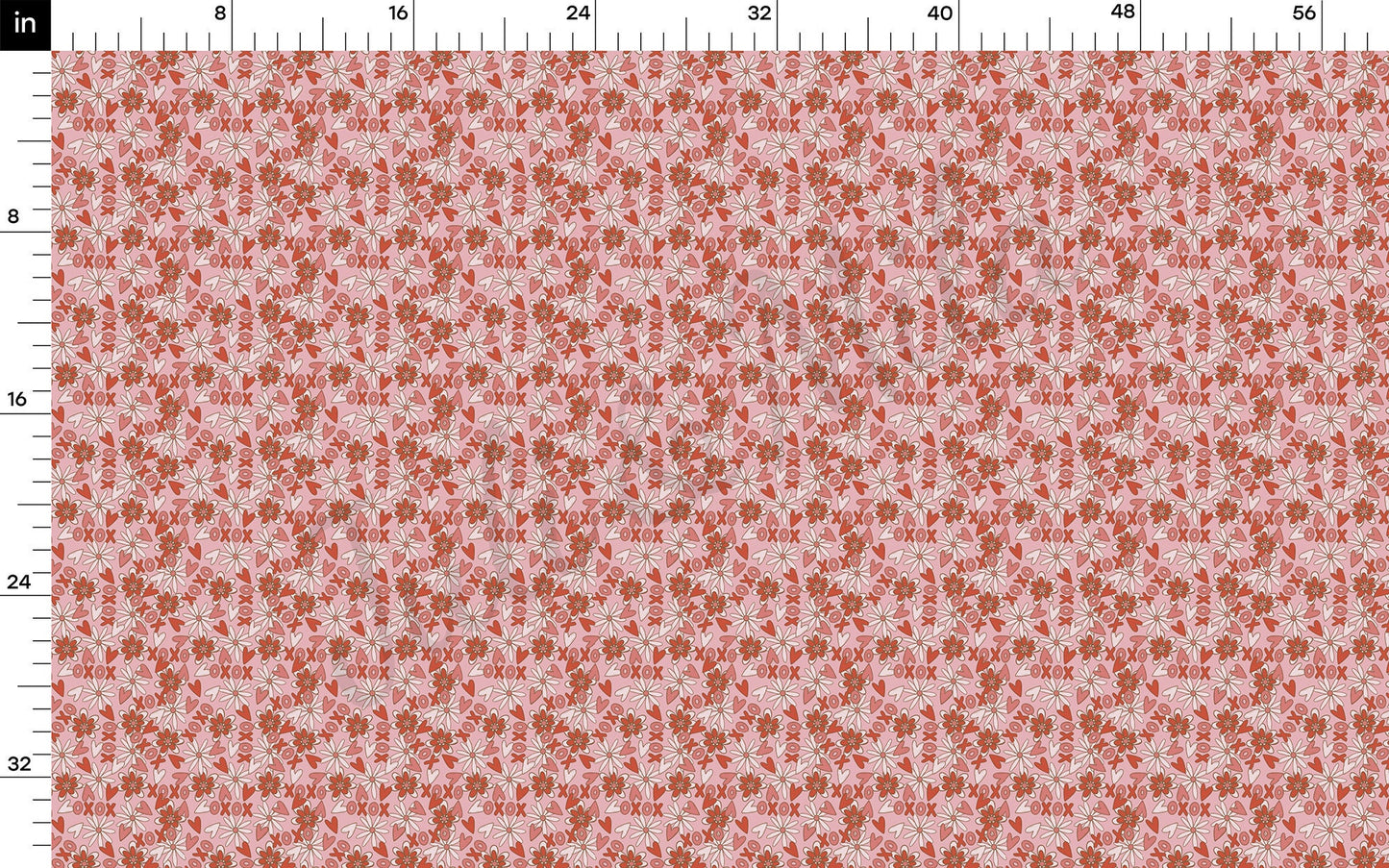 Valentines Day Bullet Textured Fabric AA1156