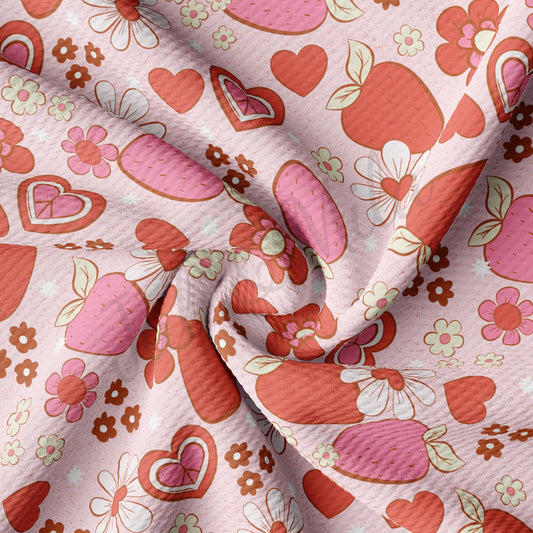 Valentines Day Bullet Textured Fabric AA1158