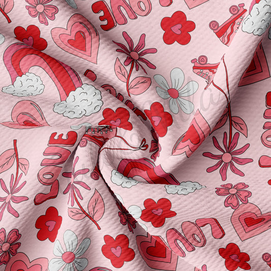 Valentines Day Bullet Textured Fabric AA1220
