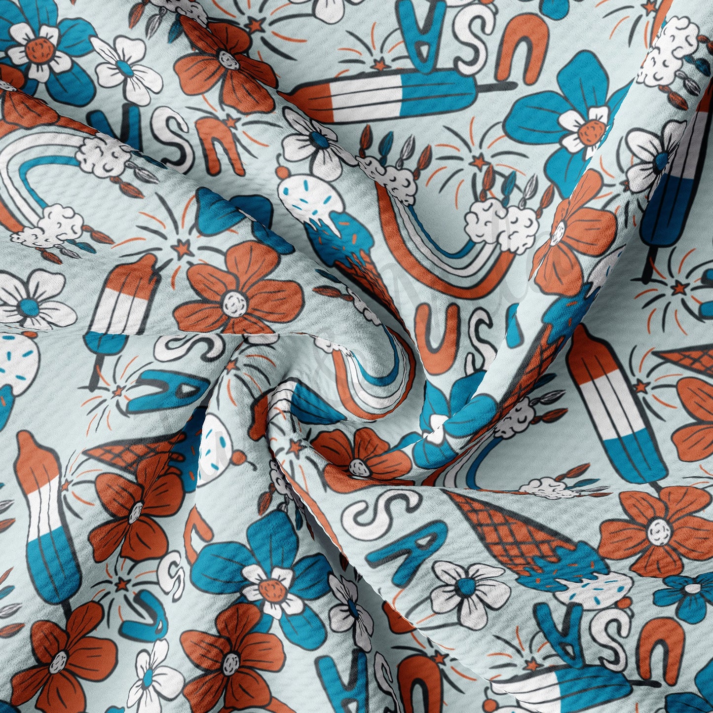 Patriotic 4th of July Liverpool Fabric AA1227