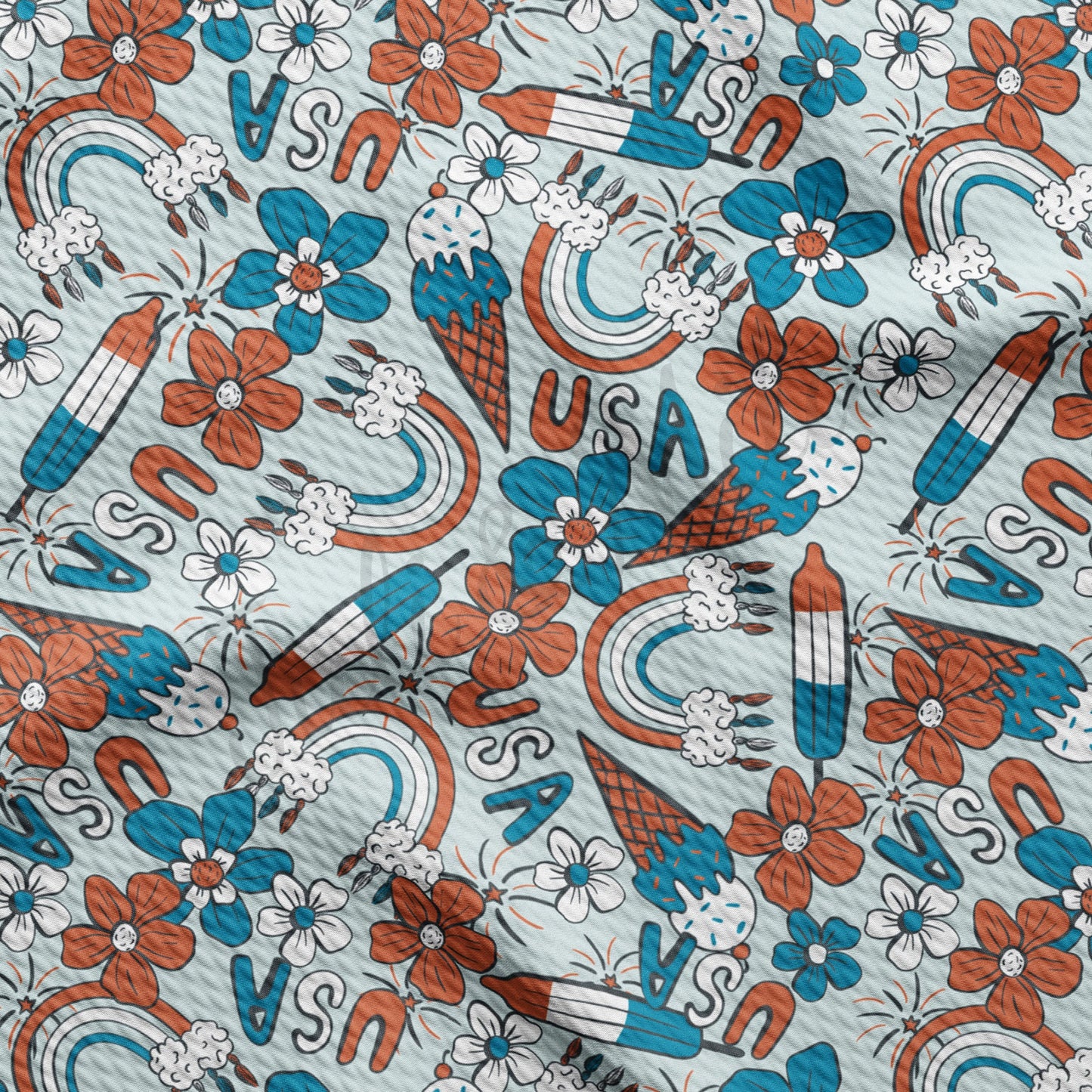 Patriotic 4th of July Liverpool Fabric AA1227