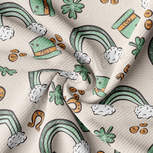 St. Patricks Day Bullet Textured Fabric AA1234