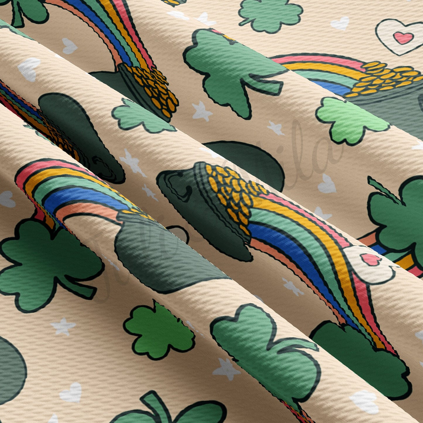 St. Patricks Day Bullet Textured Fabric AA1235