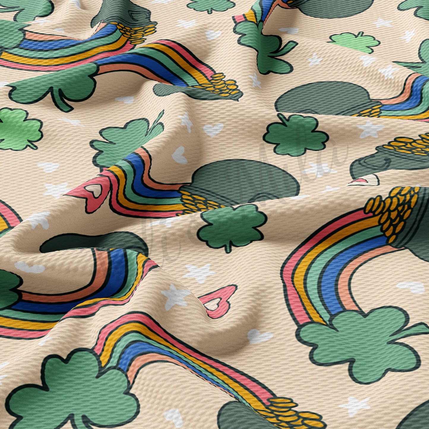 St. Patricks Day Bullet Textured Fabric AA1235