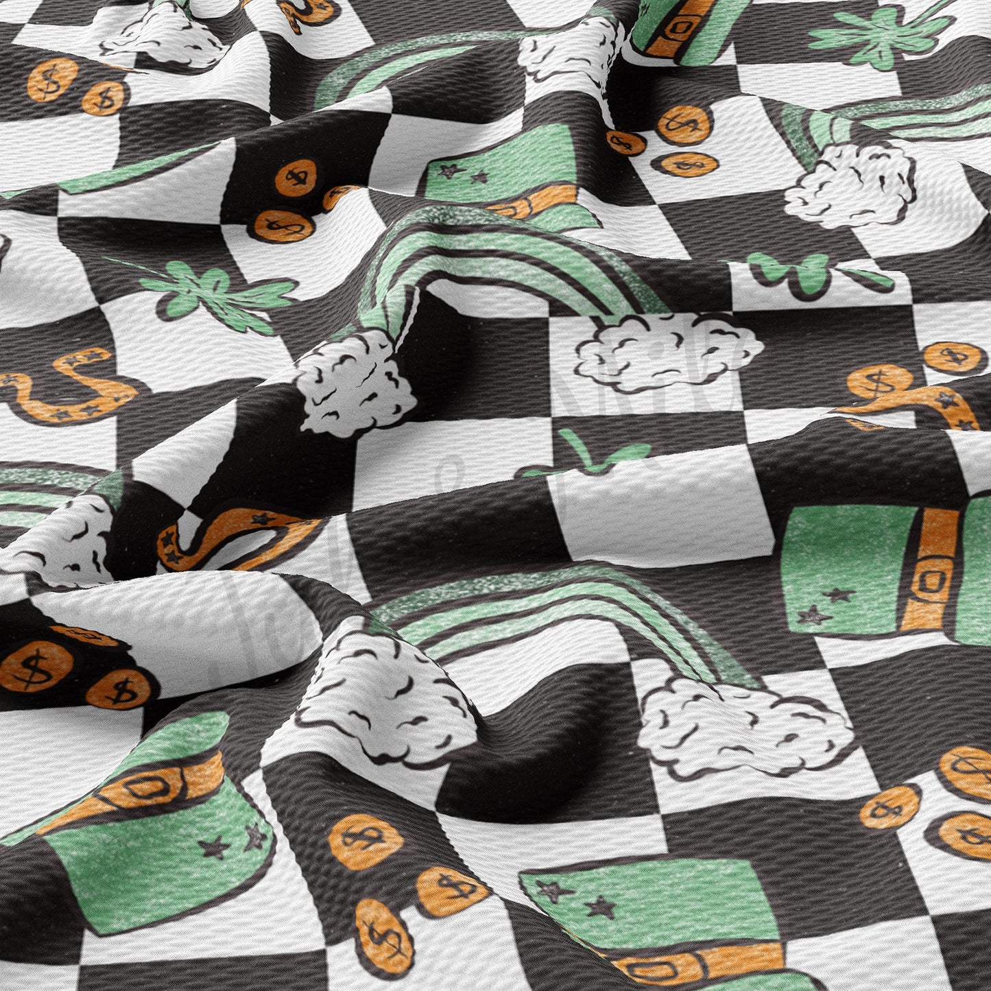 St. Patricks Day Bullet Textured Fabric AA1239