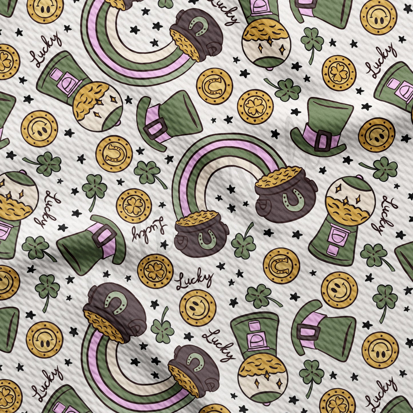 St. Patricks Day Bullet Textured Fabric AA1240