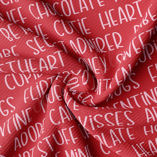 Valentines Day Bullet Textured Fabric AA1244