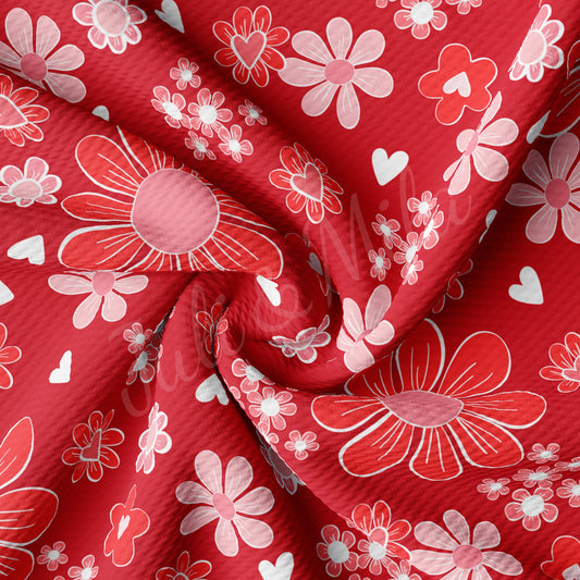 Valentines Day Bullet Textured Fabric AA1248