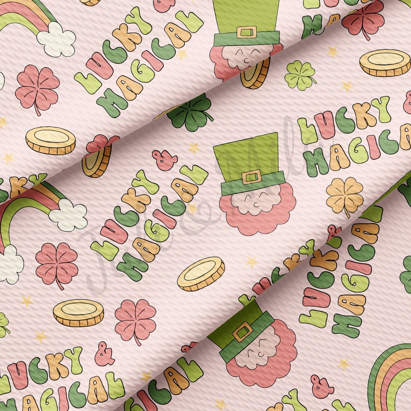 St. Patricks Day Bullet Textured Fabric AA1292