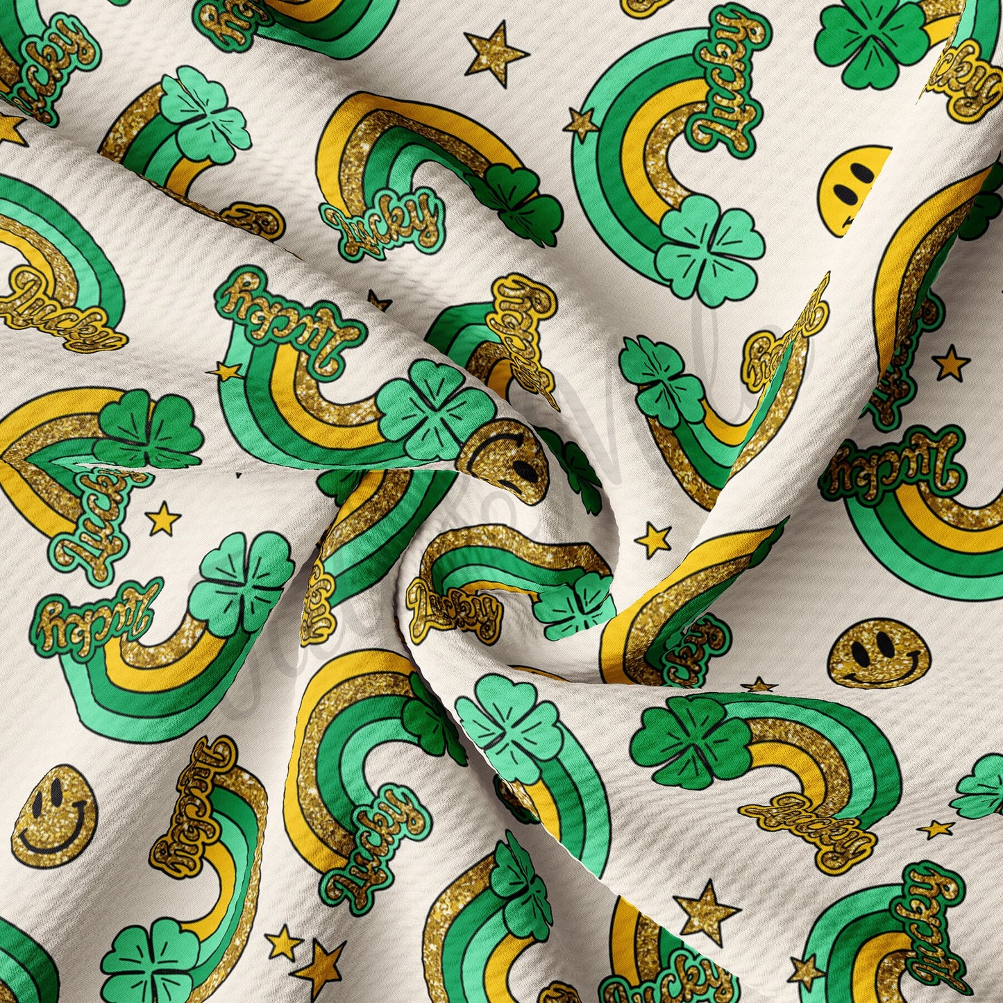 St. Patricks Day Bullet Textured Fabric A1294