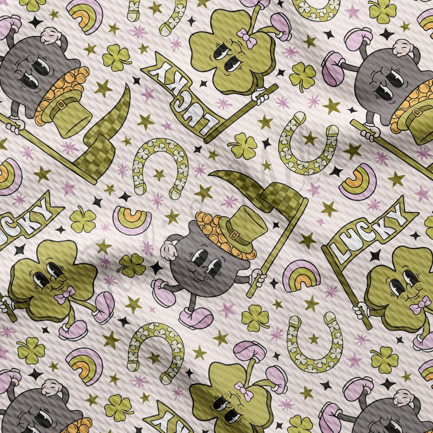 St. Patricks Day Bullet Textured Fabric AA1295