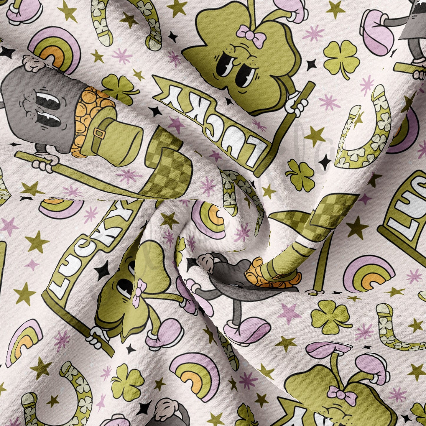 St. Patricks Day Bullet Textured Fabric AA1295