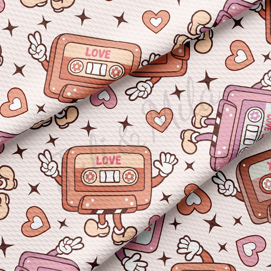 Valentines Day Bullet Textured Fabric AA1296