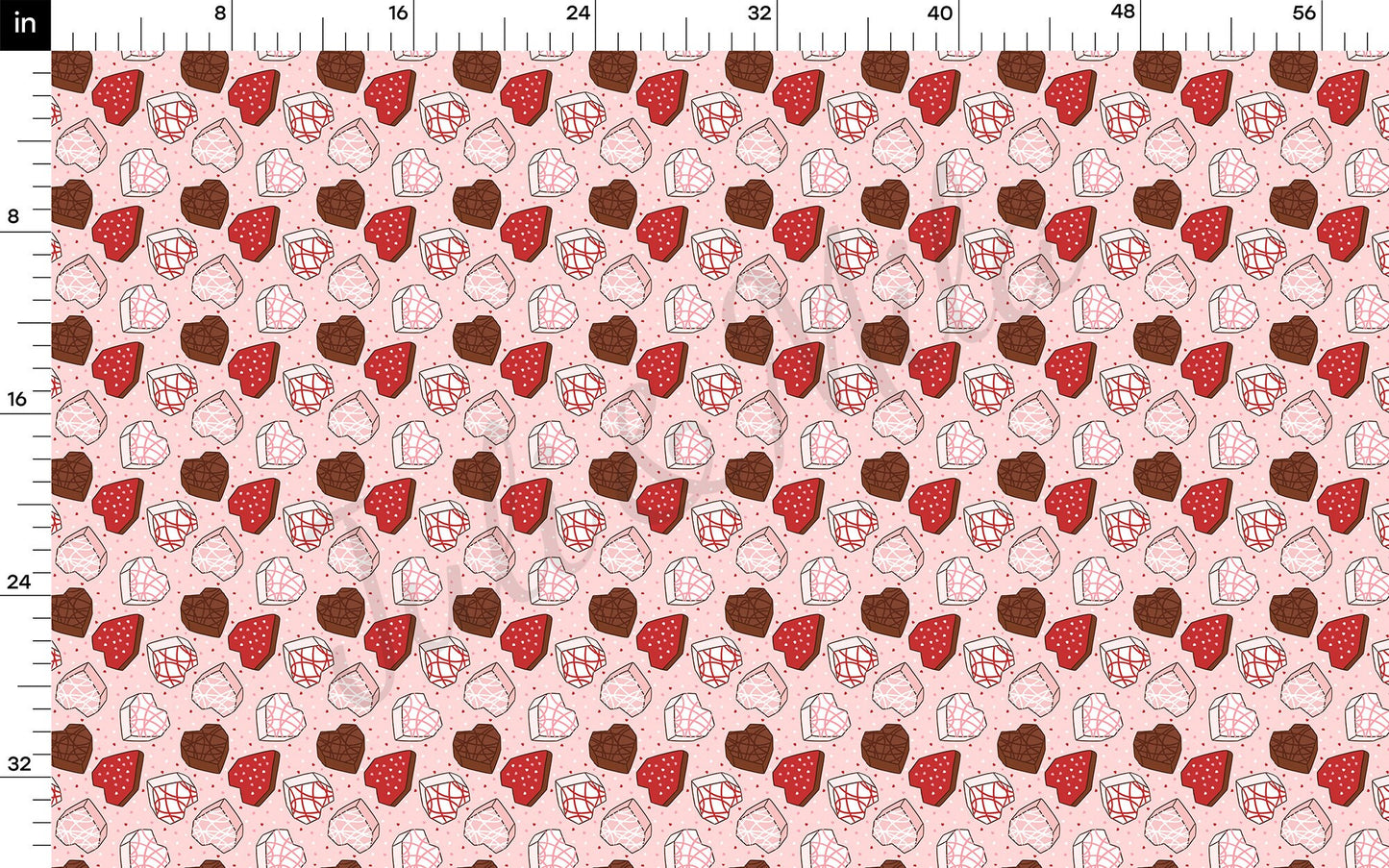 Valentines Day Bullet Textured Fabric AA1343