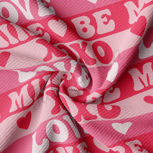 Valentines Day Liverpool Bullet Textured Fabric AA1317