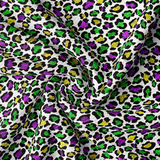 Mardi Gras Printed Bullet Textured Fabric AA1360