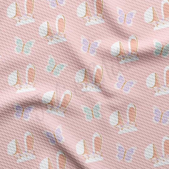 Easter Liverpool Bullet Textured Fabric by the yard 4Way Stretch Solid Strip Thick Knit Jersey Liverpool Fabric13