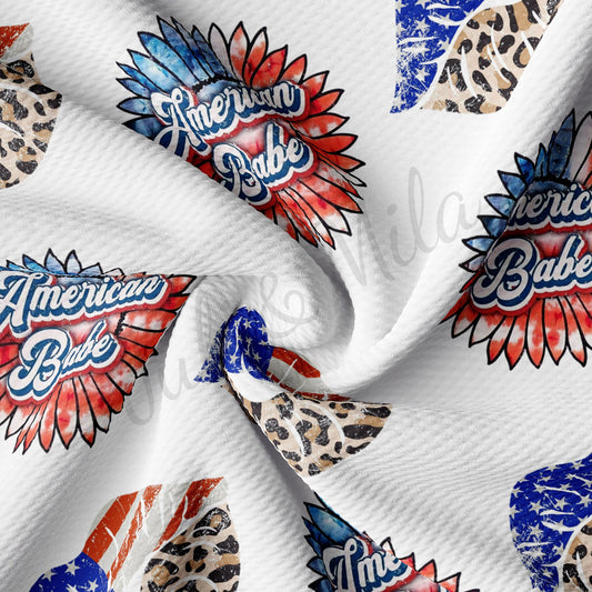 American Babe Patriotic 4th of July Fabric AA1370