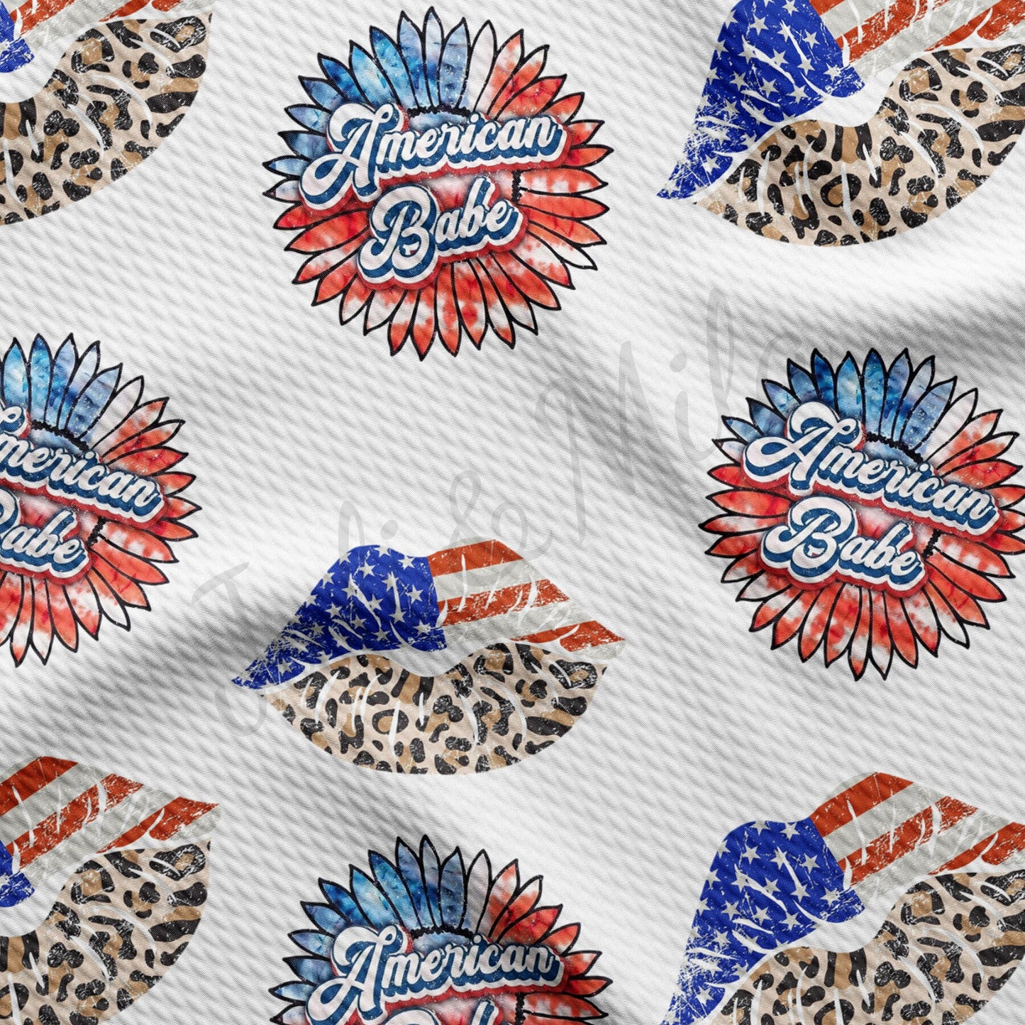 American Babe Patriotic 4th of July Fabric AA1370