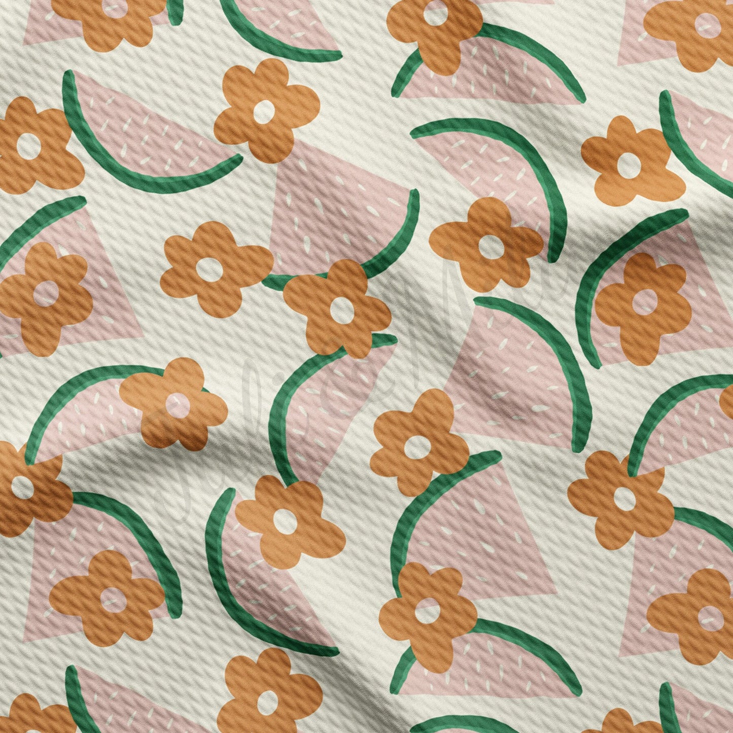 Watermelon Summer Bullet Textured Fabric AA1406
