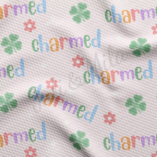 St. Patrick's Day Printed Liverpool Bullet Textured Fabric by the yard 4Way Stretch Solid Strip Thick Knit Jersey Liverpool Fabric10