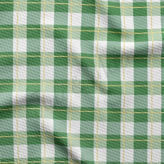 St. Patrick's Day Printed Liverpool Bullet Textured Fabric by the yard 4Way Stretch Solid Strip Thick Knit Jersey Liverpool Fabric11