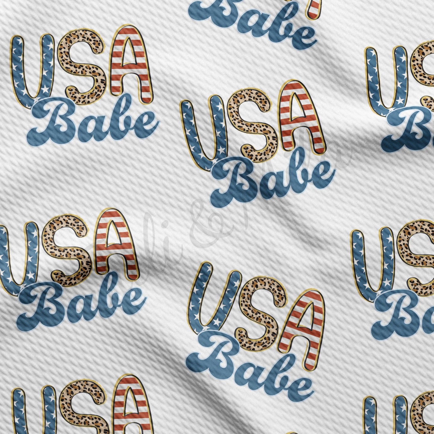 American Patriotic 4th of July Bullet Textured Fabric AA1409