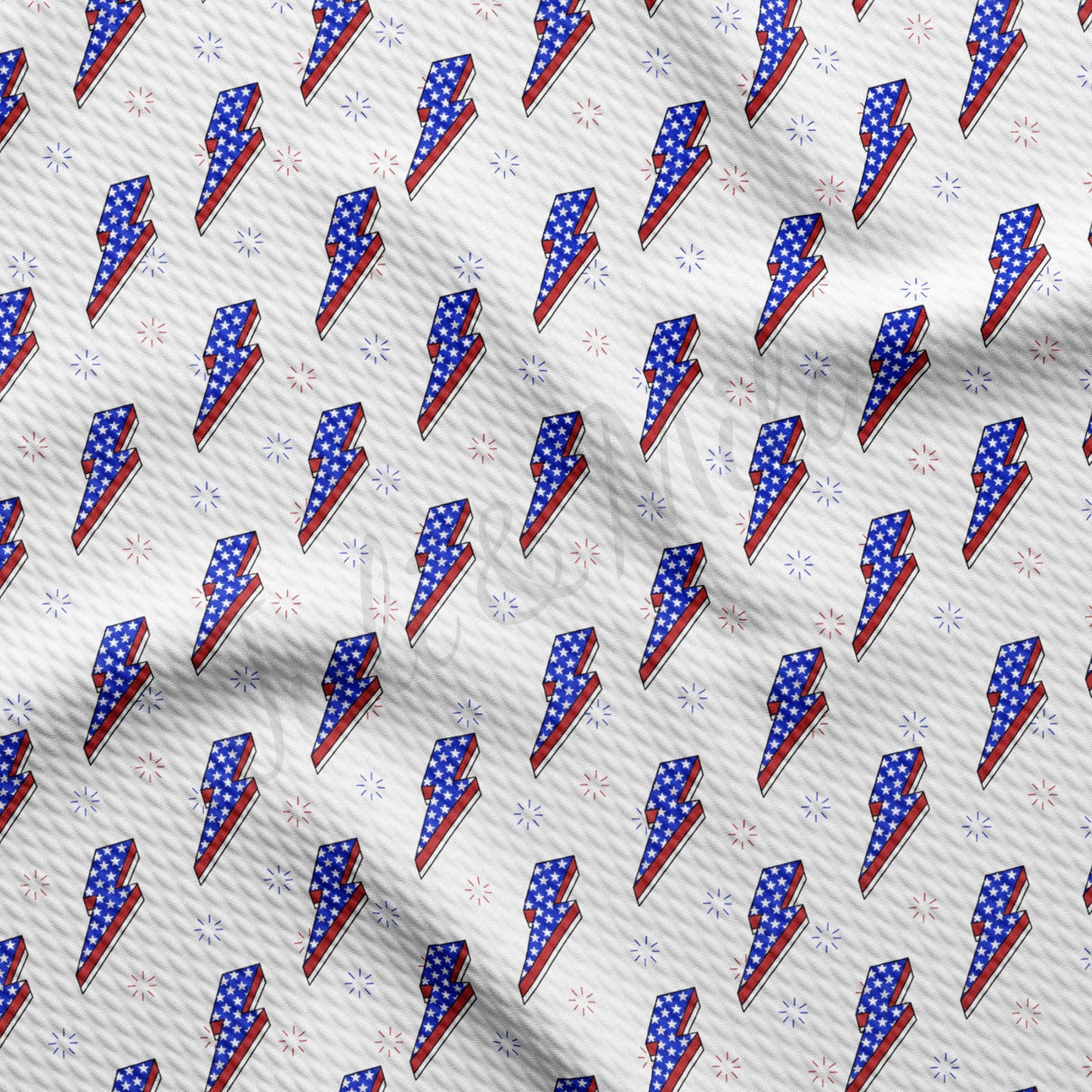 Patriotic 4th of July Bullet Textured Fabric AA1433