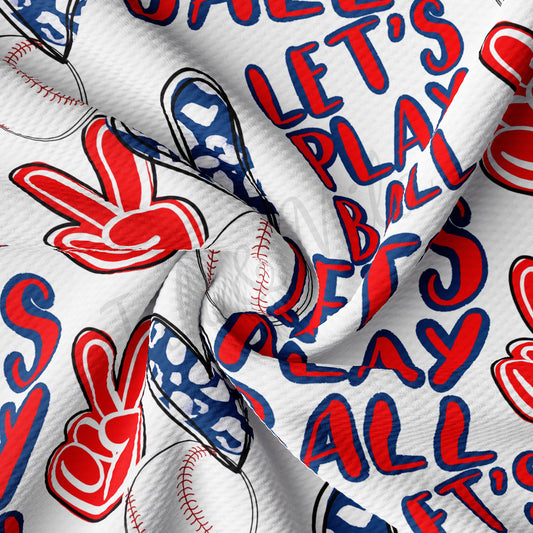 Baseball Bullet Textured Fabric AA1442