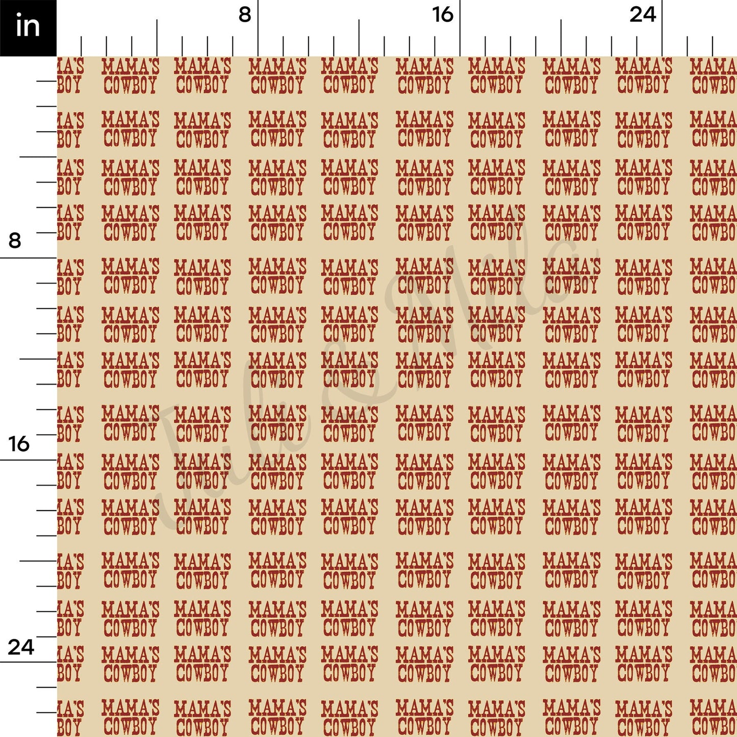 Mamas Cowboy Bullet Textured Fabric AA1444