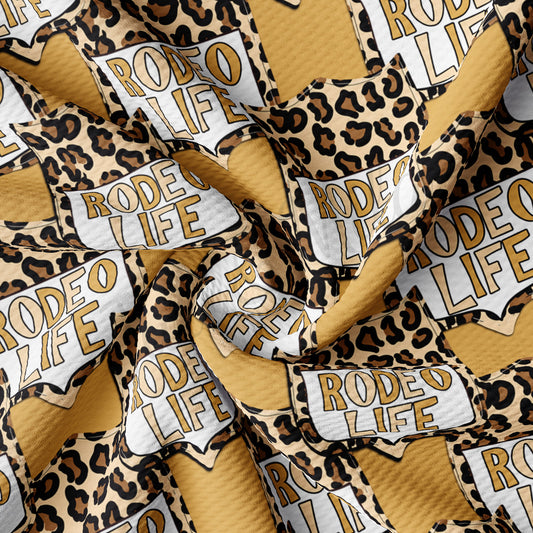 Rodeo Life Printed Bullet Textured Fabric AA1464