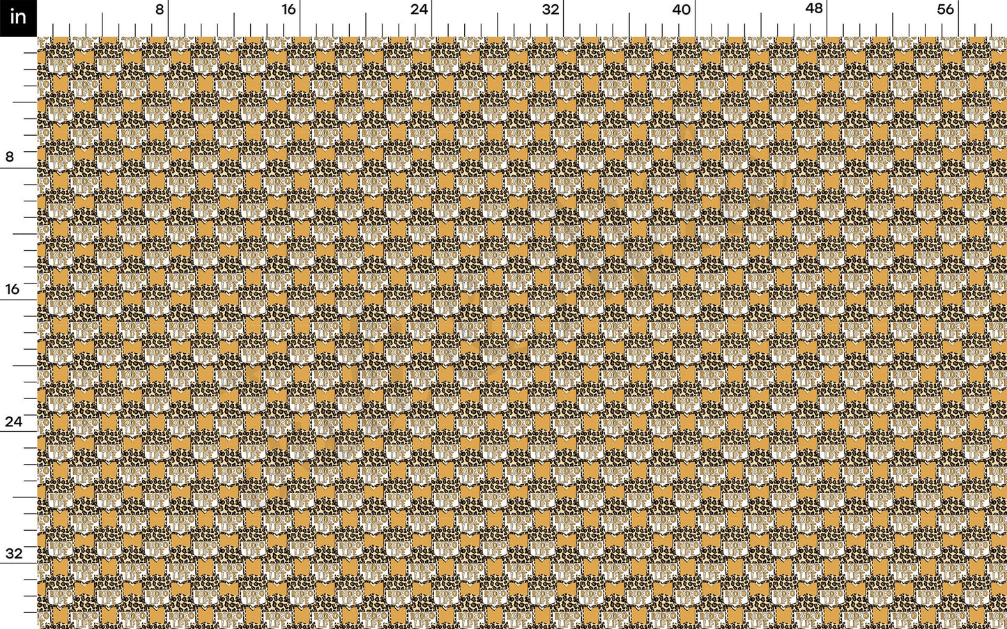 Rodeo Life Printed Bullet Textured Fabric AA1464