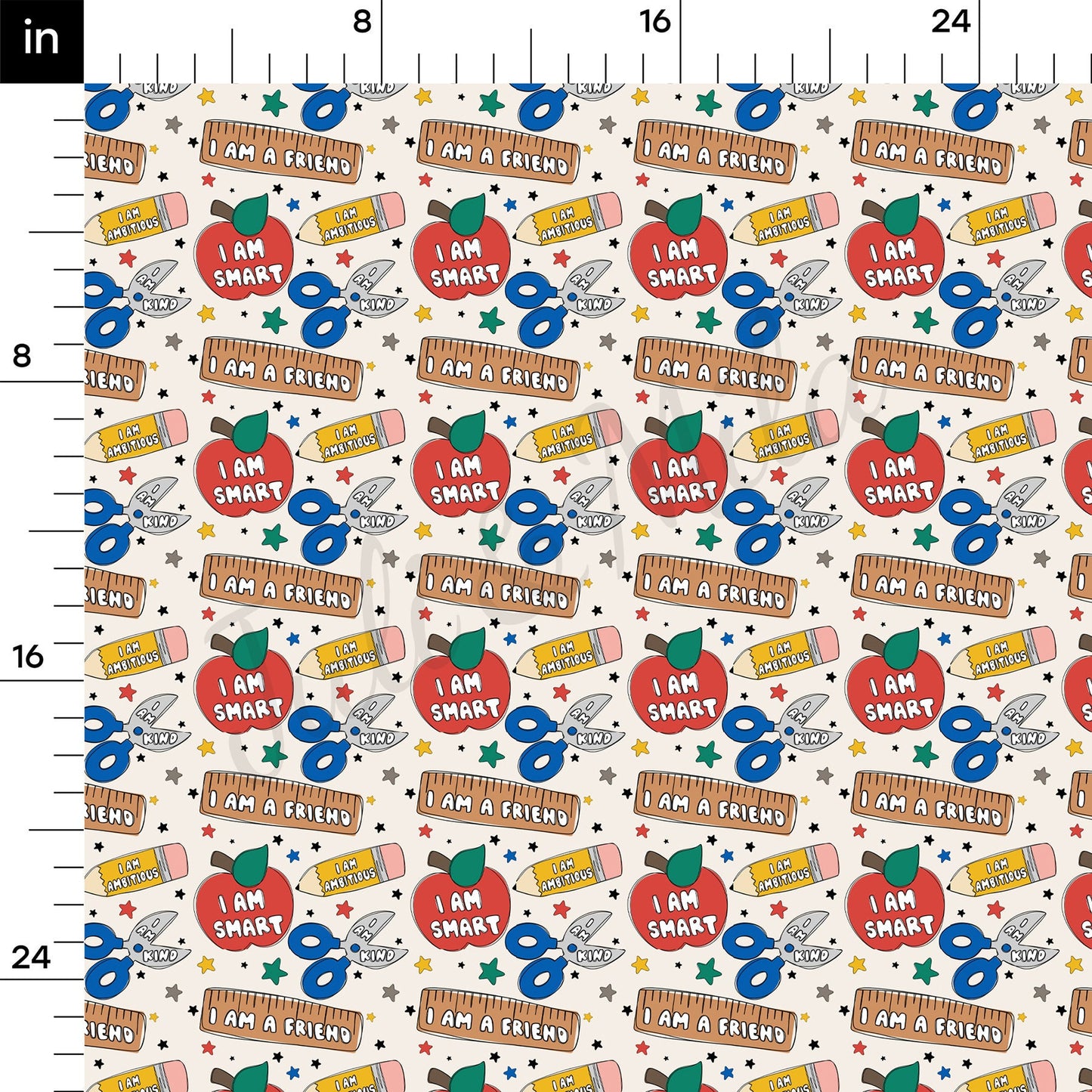 Back To School Bullet Textured Fabric AA1466