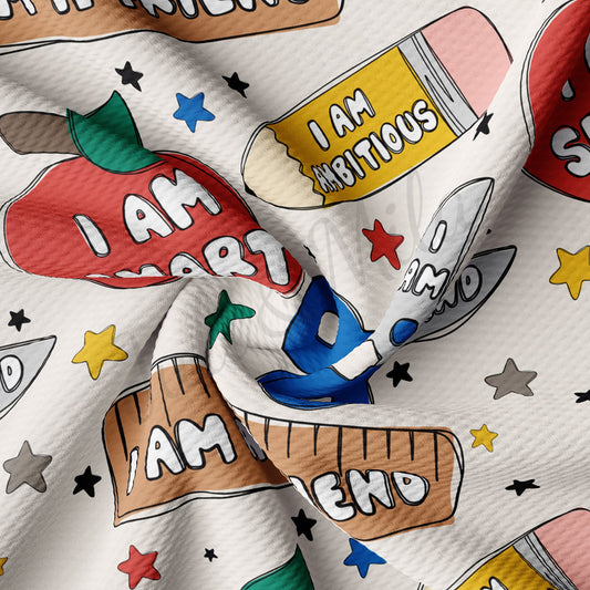 Back To School Bullet Textured Fabric AA1466