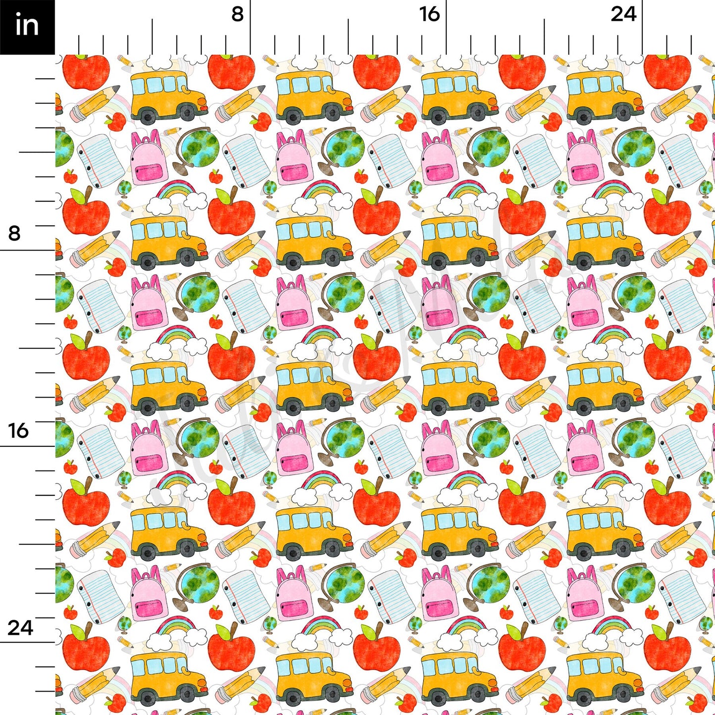 Back To School Bullet Textured Fabric AA1468