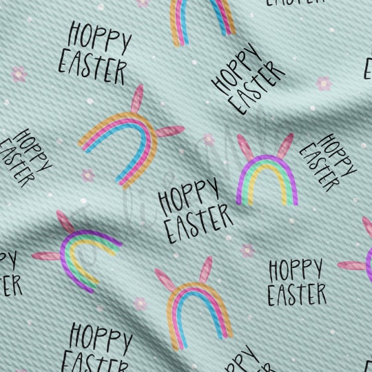 Easter Liverpool Bullet Textured Fabric by the yard 4Way Stretch Solid Strip Thick Knit Jersey Liverpool Fabric13