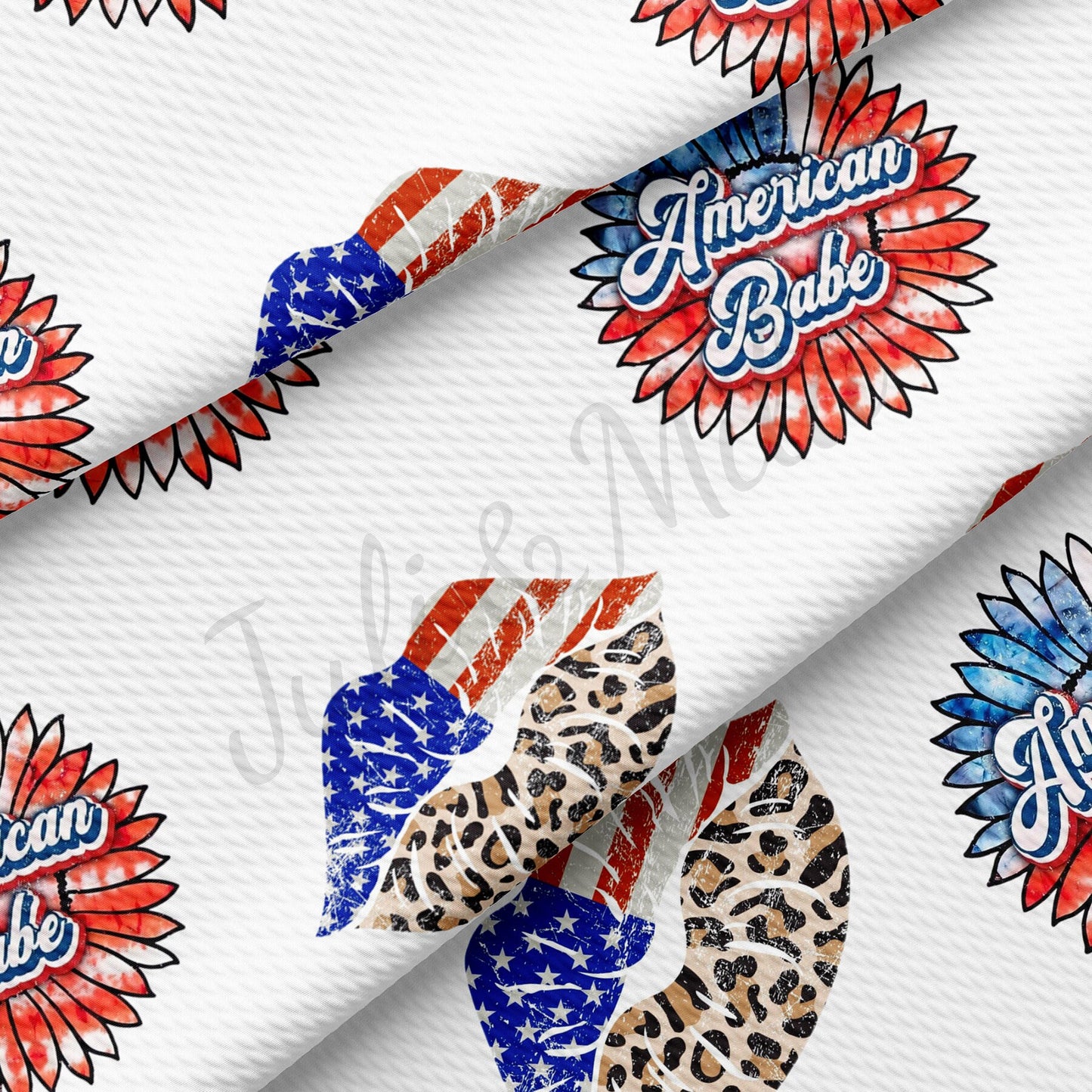 American Babe Patriotic 4th of July Fabric AA1370