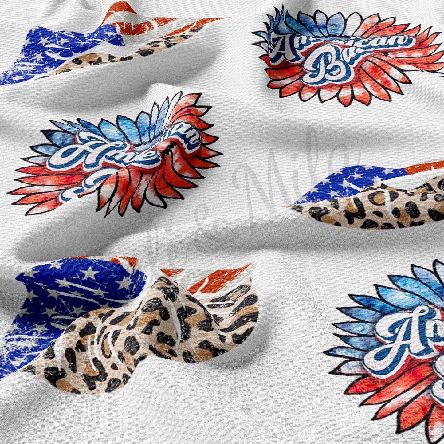 American Babe Patriotic 4th of July Fabric AA1370