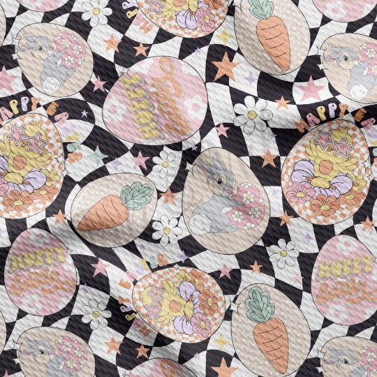 Easter Liverpool Bullet Textured Fabric by the yard 4Way Stretch Solid Strip Thick Knit Jersey Liverpool Fabric14