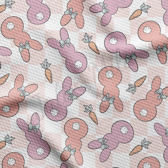 Easter Liverpool Bullet Textured Fabric by the yard 4Way Stretch Solid Strip Thick Knit Jersey Liverpool Fabric14