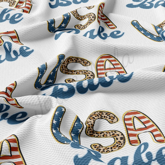 American Patriotic 4th of July Bullet Textured Fabric AA1409