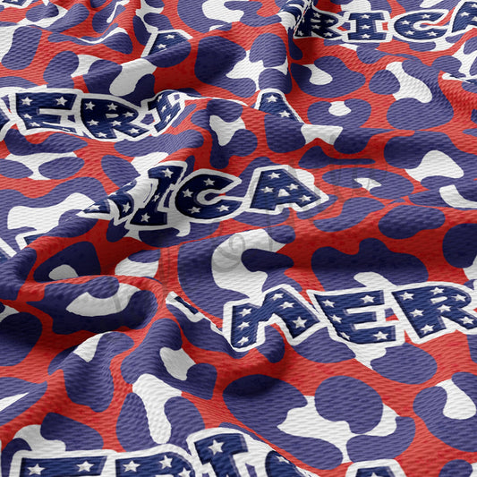 Patriotic 4th of July Bullet Textured Fabric AA1413