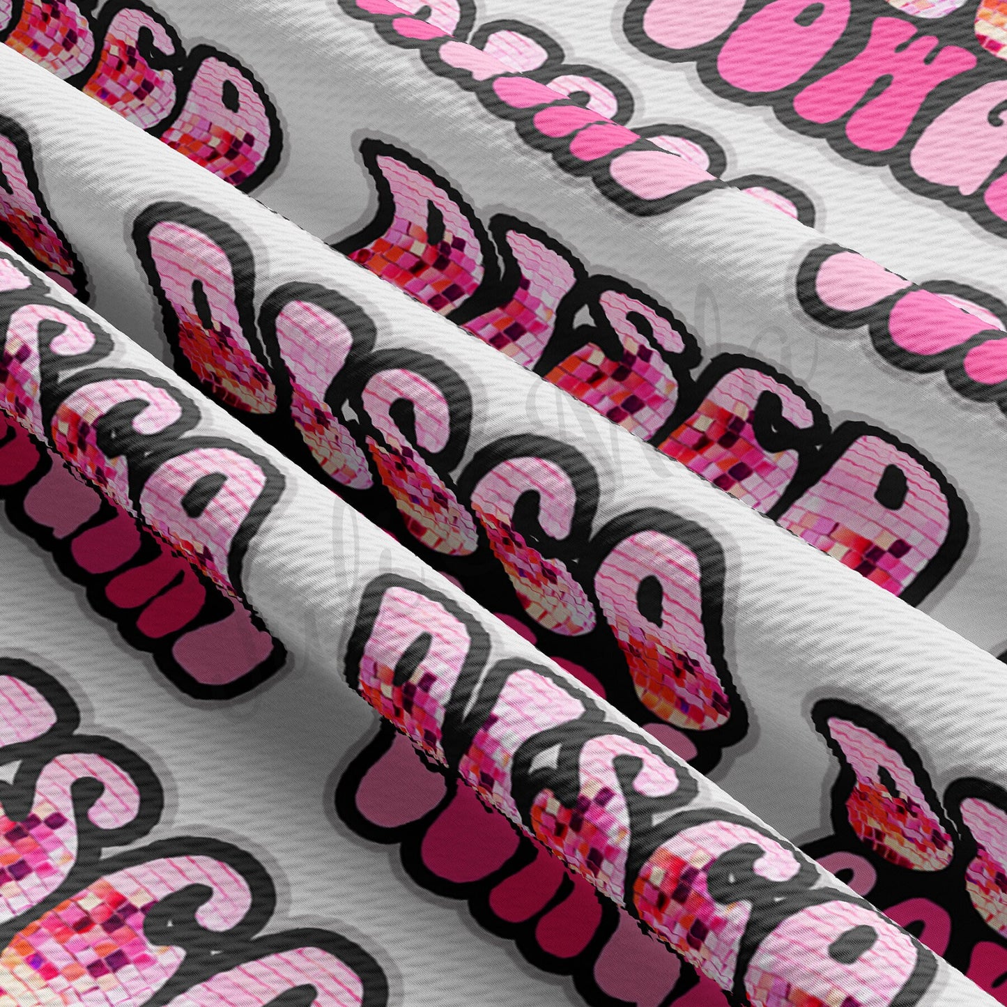 Disco Cow Girl Bullet Textured Fabric AA1429