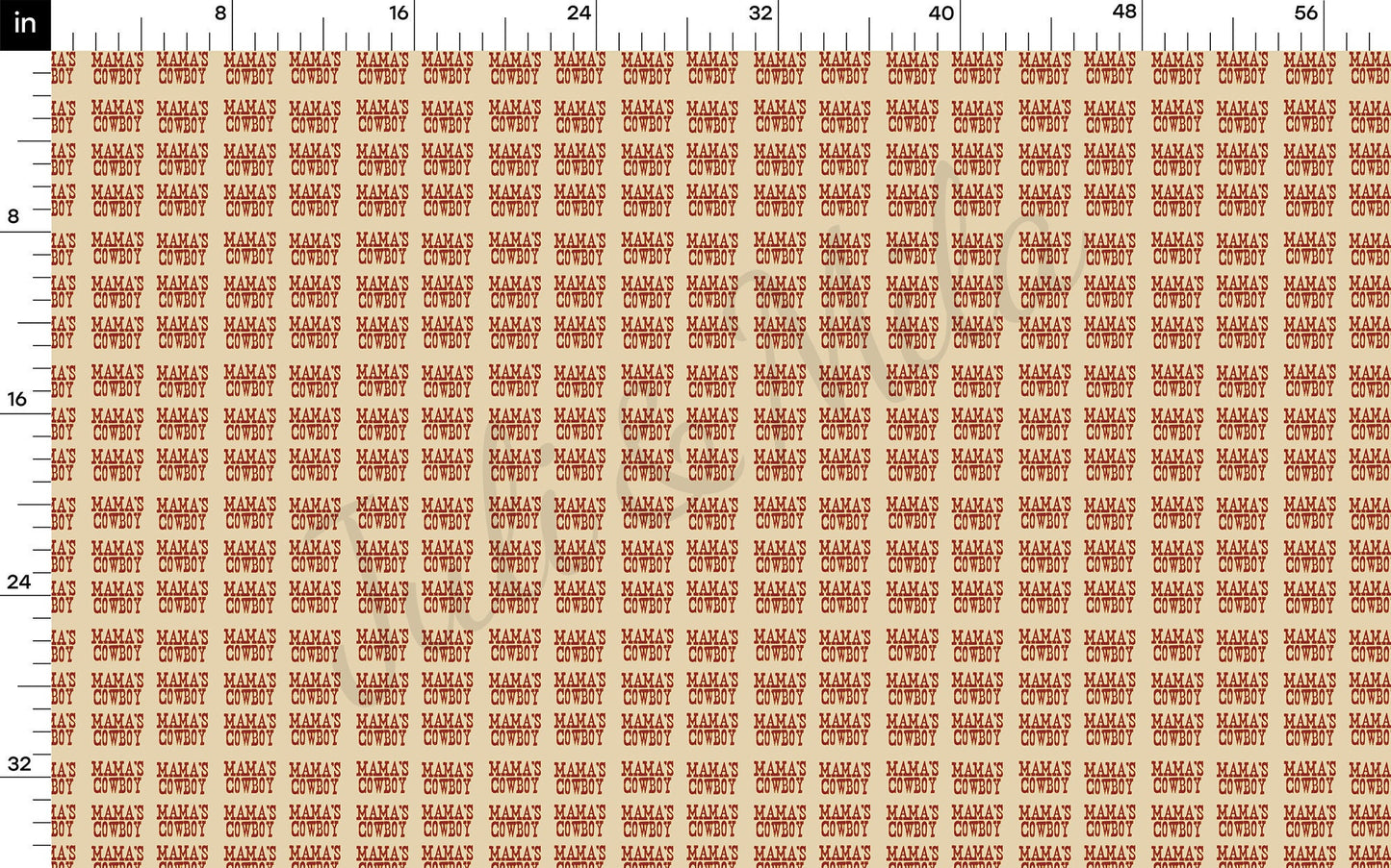 Mamas Cowboy Bullet Textured Fabric AA1444
