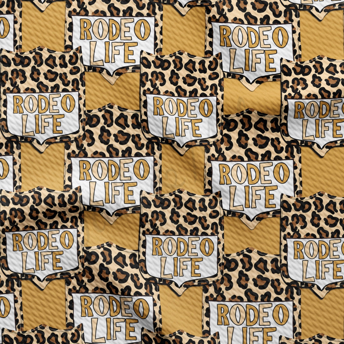 Rodeo Life Printed Bullet Textured Fabric AA1464