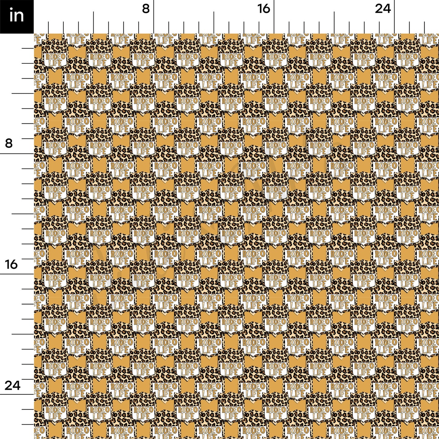 Rodeo Life Printed Bullet Textured Fabric AA1464